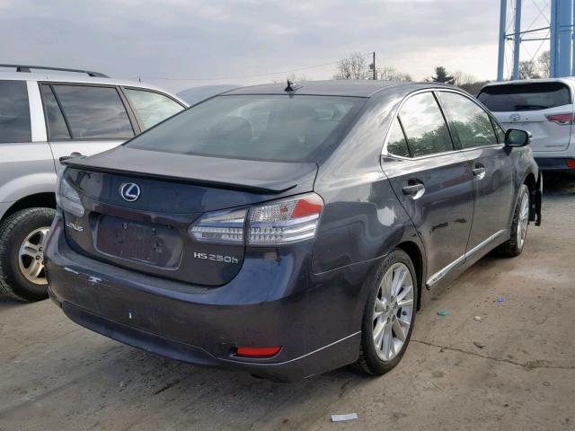 JTHBB1BA1A2005209 - 2010 LEXUS HS 250H BLUE photo 4