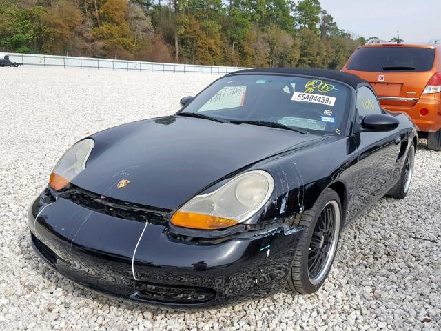 WP0CA29811U620946 - 2001 PORSCHE BOXSTER BLACK photo 2