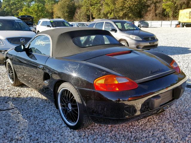 WP0CA29811U620946 - 2001 PORSCHE BOXSTER BLACK photo 3