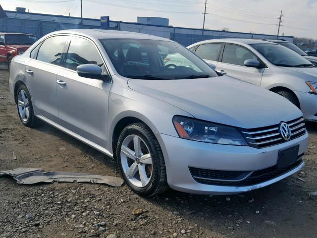 1VWBH7A33DC126325 - 2013 VOLKSWAGEN PASSAT SE SILVER photo 1