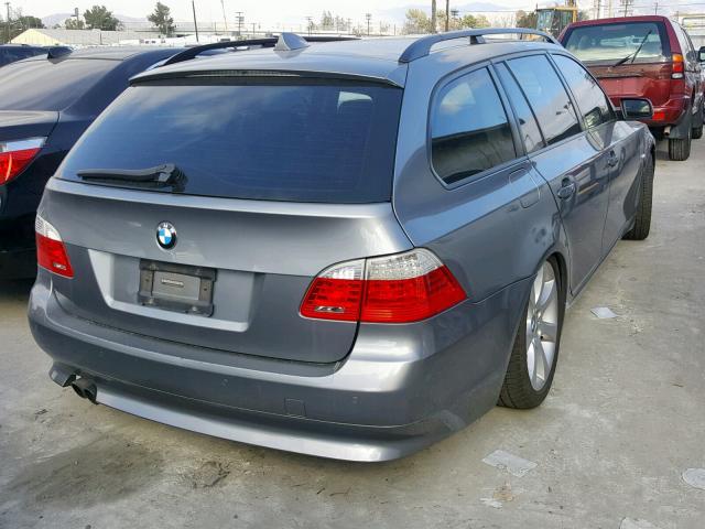 WBAPT73538CX00799 - 2008 BMW 535 XI GRAY photo 4