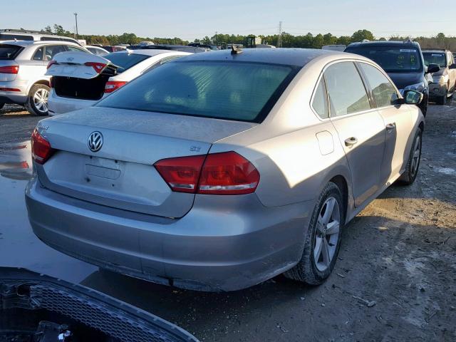 1VWBP7A33DC096231 - 2013 VOLKSWAGEN PASSAT SE SILVER photo 4