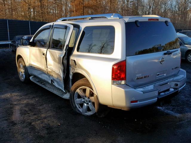 5N1AA0NE1BN605362 - 2011 NISSAN ARMADA PLA SILVER photo 3