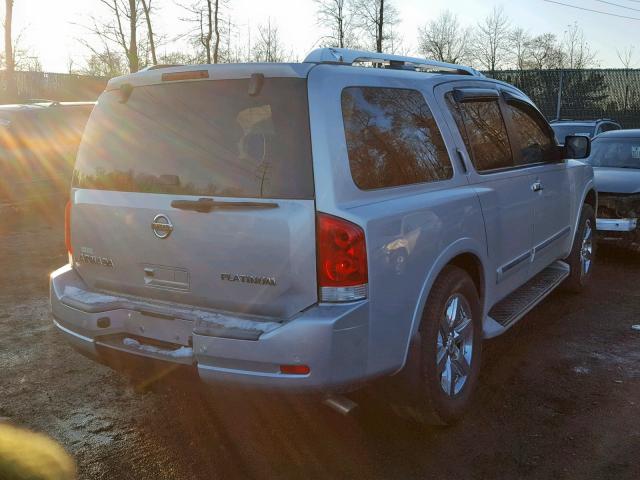 5N1AA0NE1BN605362 - 2011 NISSAN ARMADA PLA SILVER photo 4