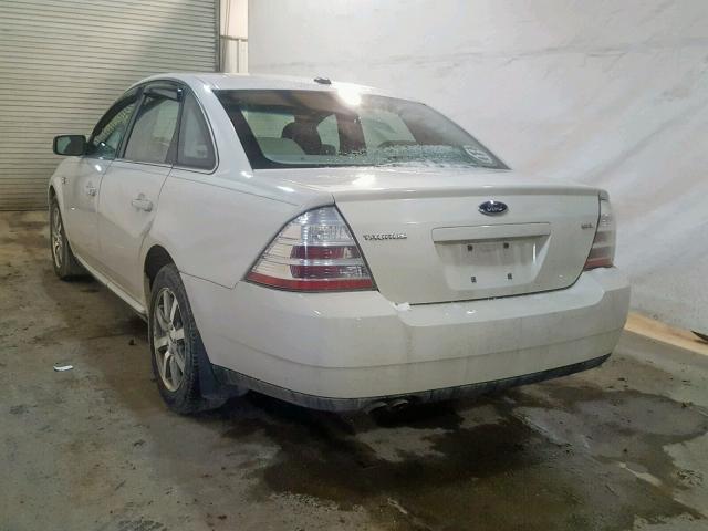 1FAHP24W59G123604 - 2009 FORD TAURUS SEL WHITE photo 3