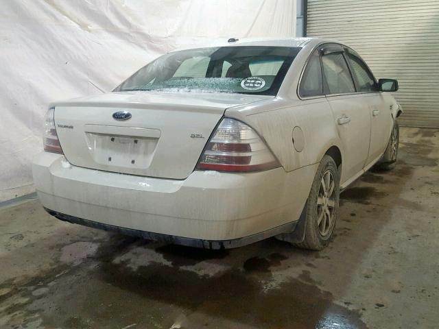 1FAHP24W59G123604 - 2009 FORD TAURUS SEL WHITE photo 4