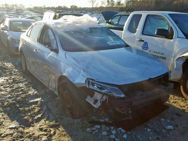 3VW2K7AJ8EM255130 - 2014 VOLKSWAGEN JETTA BASE Արծաթագույն լուսանկար 1