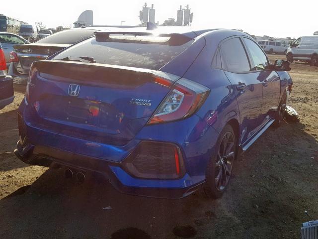 SHHFK7H92HU416143 - 2017 HONDA CIVIC SPOR BLUE photo 4