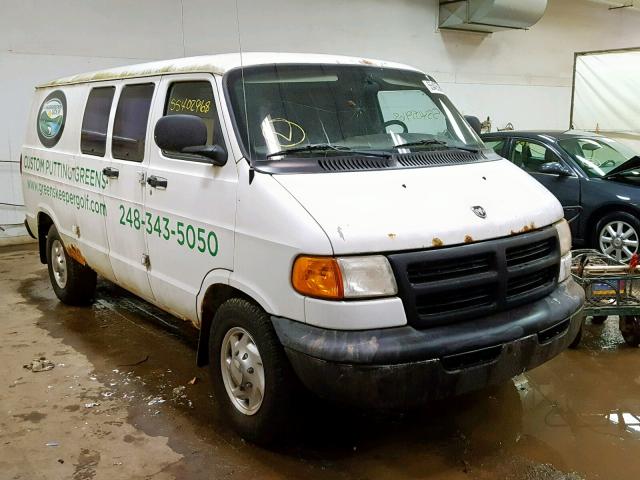 2B7JB21Z62K126954 - 2002 DODGE RAM VAN B2 WHITE photo 1