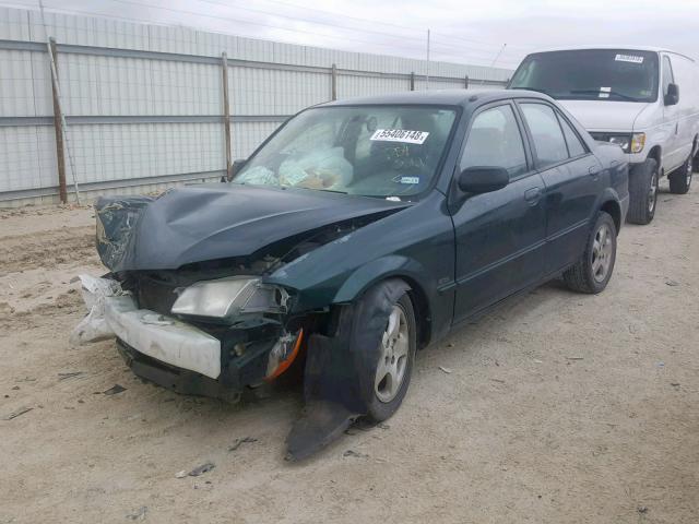 JM1BJ2213Y0259522 - 2000 MAZDA PROTEGE ES GREEN photo 2