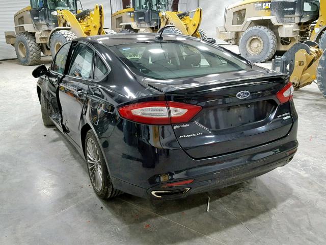 3FA6P0K97GR316917 - 2016 FORD FUSION TIT BLACK photo 3