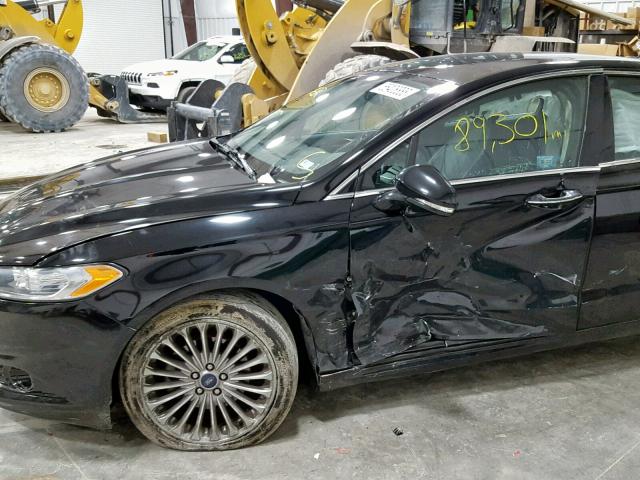 3FA6P0K97GR316917 - 2016 FORD FUSION TIT BLACK photo 9