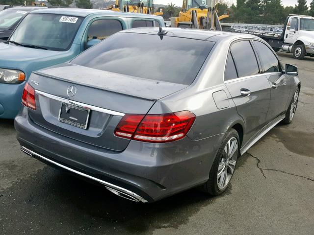 WDDHF5KBXGB228573 - 2016 MERCEDES-BENZ E 350 GRAY photo 4