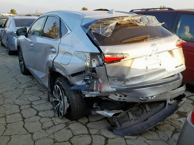 JTJBARBZXF2034916 - 2015 LEXUS NX 200T SILVER photo 3