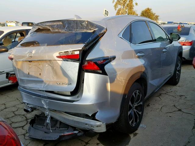 JTJBARBZXF2034916 - 2015 LEXUS NX 200T SILVER photo 4