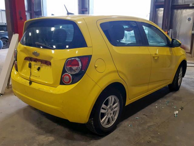 1G1JA6SH4C4159214 - 2012 CHEVROLET SONIC LS 黄色 照片 4
