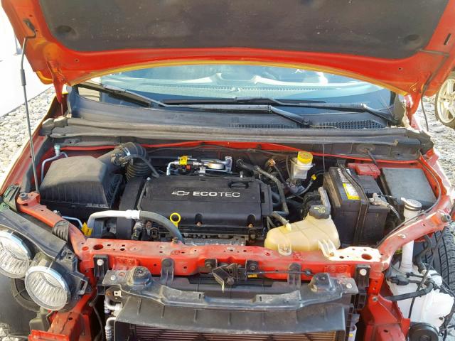 1G1JA6SH4C4159214 - 2012 CHEVROLET SONIC LS 黄色 照片 7