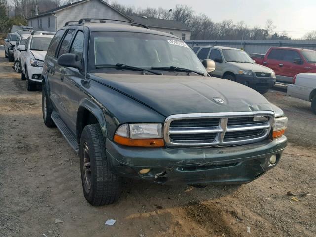 1B8HS58ZX2F117402 - 2002 DODGE DURANGO SL GREEN photo 1