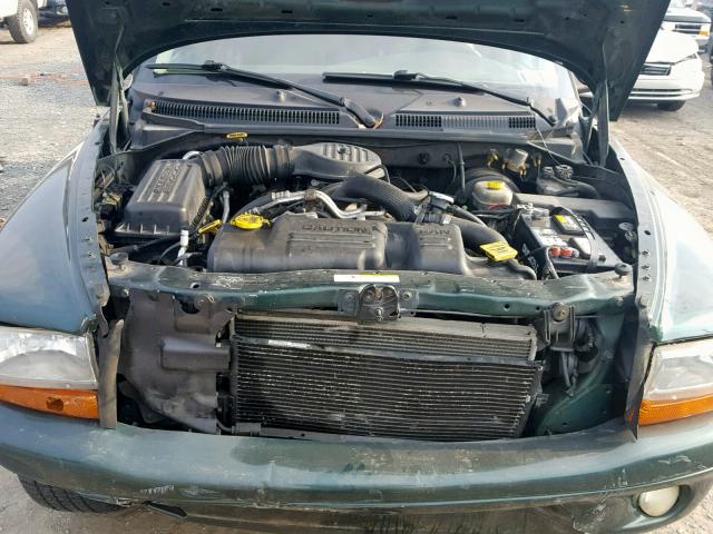 1B8HS58ZX2F117402 - 2002 DODGE DURANGO SL GREEN photo 7