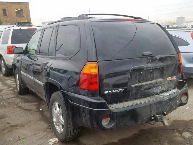 1GKDT13S572280089 - 2007 GMC ENVOY BLACK photo 3