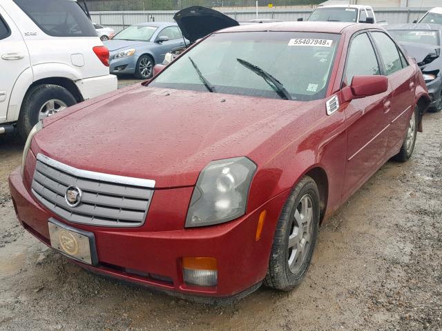 1G6DP567850113199 - 2005 CADILLAC CTS HI FEA BURGUNDY photo 2