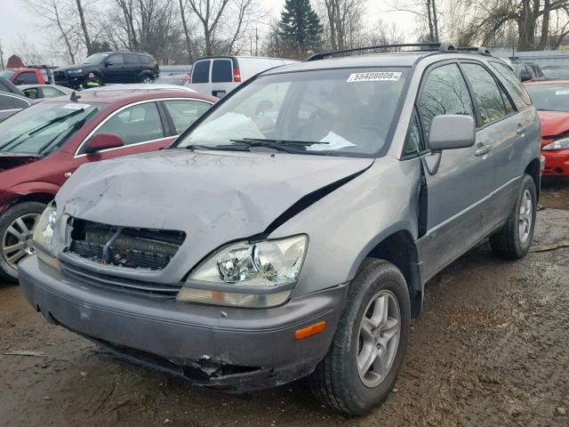 JTJHF10U730302641 - 2003 LEXUS RX 300 SILVER photo 2