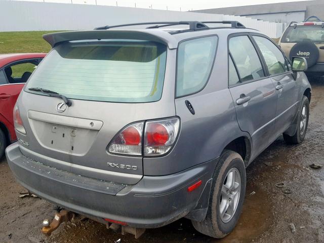 JTJHF10U730302641 - 2003 LEXUS RX 300 SILVER photo 4