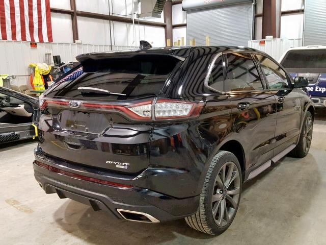 2FMPK4AP9GBB14630 - 2016 FORD EDGE SPORT BLACK photo 4