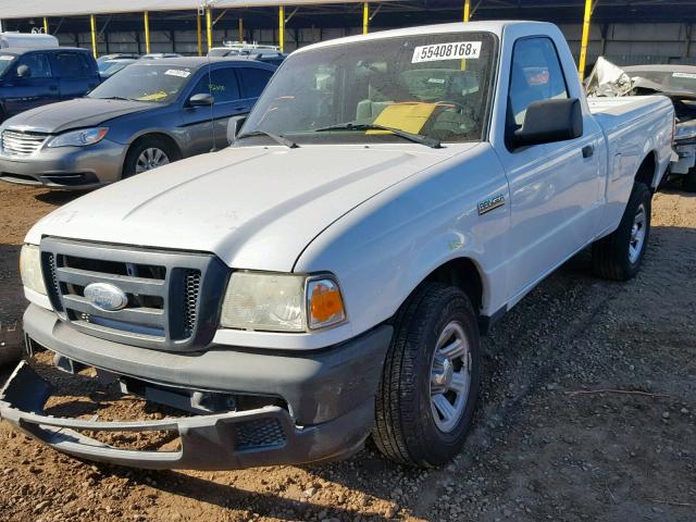 1FTYR10D07PA73260 - 2007 FORD RANGER WHITE photo 2