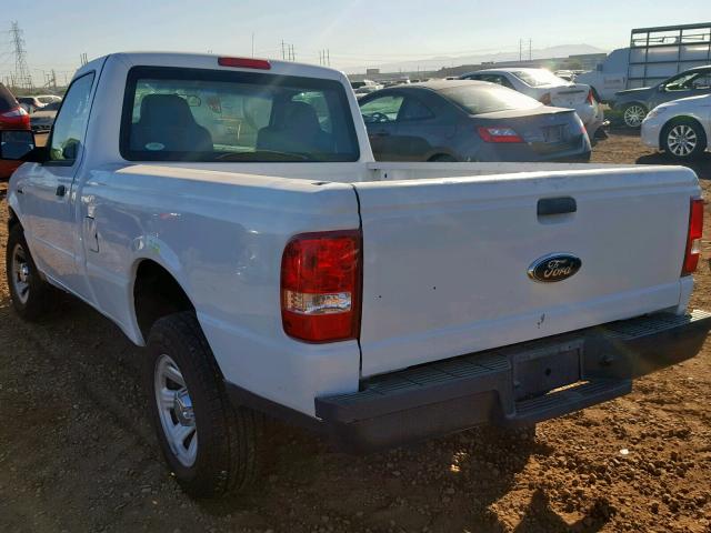 1FTYR10D07PA73260 - 2007 FORD RANGER WHITE photo 3