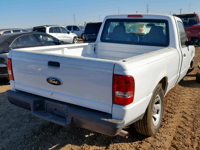 1FTYR10D07PA73260 - 2007 FORD RANGER WHITE photo 4