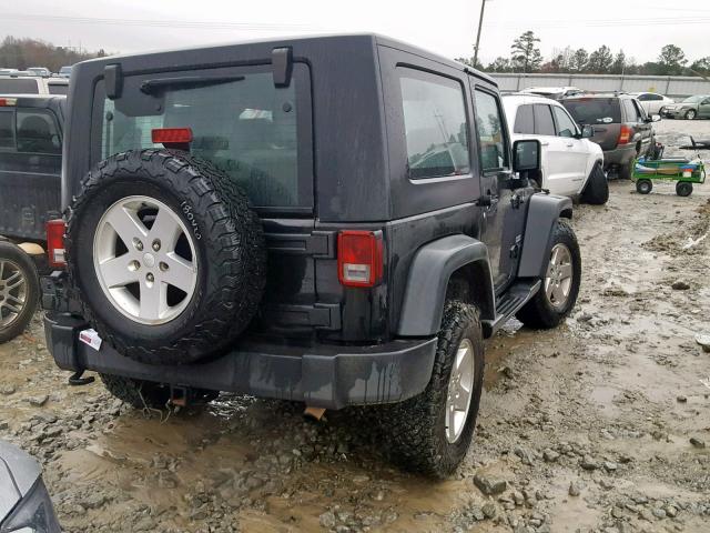 1J4AA2D18AL230668 - 2010 JEEP WRANGLER S BLACK photo 4