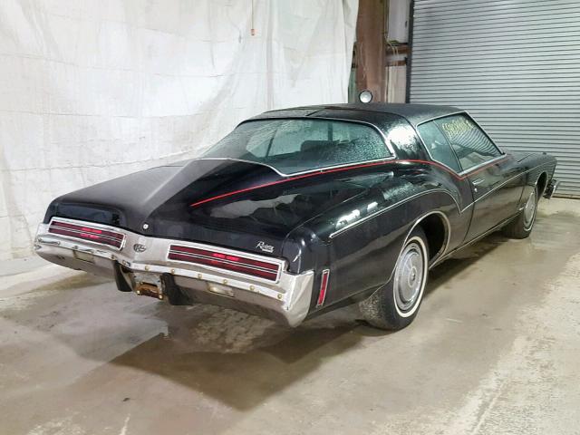 4Y87U3H422069 - 1973 BUICK RIVIERA GS BLACK photo 4