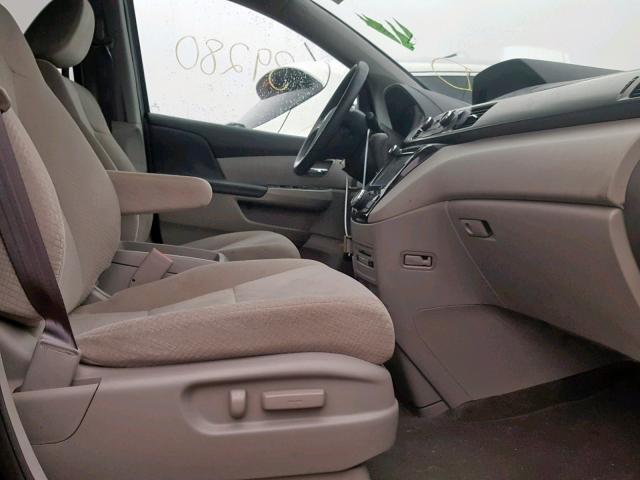 5FNRL5H33GB103208 - 2016 HONDA ODYSSEY SE BLUE photo 5