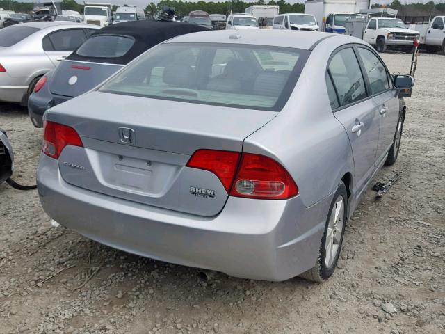 2HGFA16938H347186 - 2008 HONDA CIVIC EXL SILVER photo 4