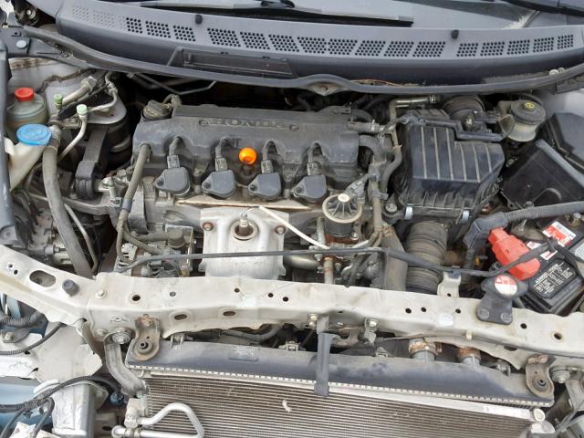 2HGFA16938H347186 - 2008 HONDA CIVIC EXL SILVER photo 7