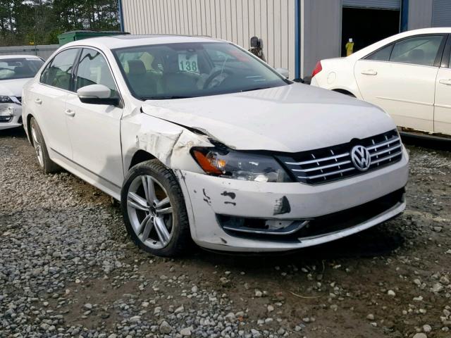 1VWCS7A30EC063692 - 2014 VOLKSWAGEN PASSAT SEL WHITE photo 1