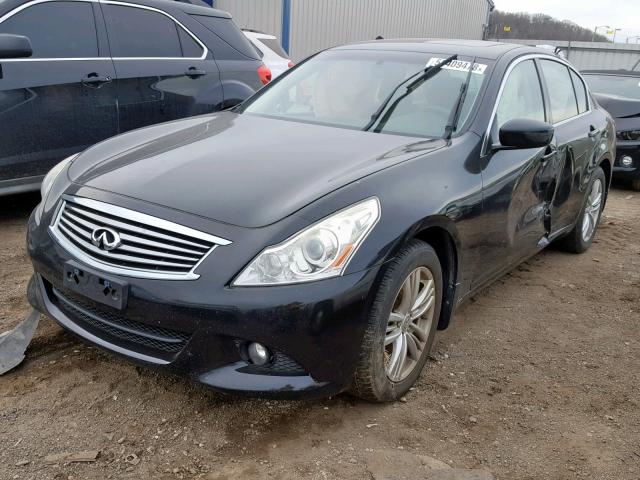 JN1CV6AR3AM252935 - 2010 INFINITI G37 BLACK photo 2