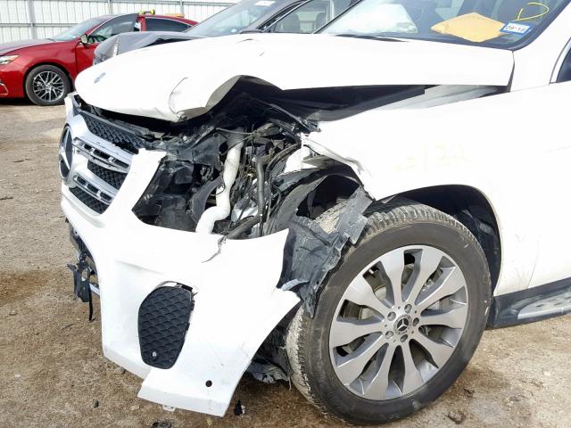 4JGDF6EE4HA936969 - 2017 MERCEDES-BENZ GLS 450 4M WHITE photo 9