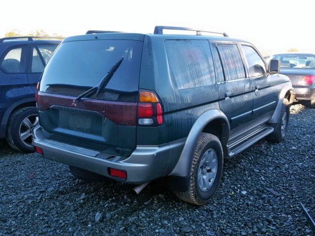 JA4MT31HX1P041298 - 2001 MITSUBISHI MONTERO SP GREEN photo 4