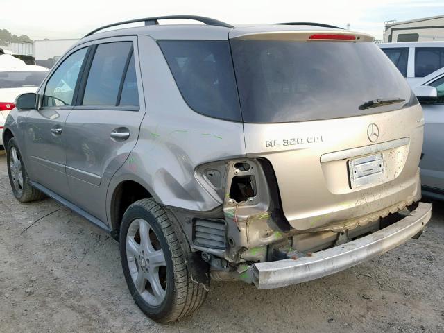 4JGBB22E68A410097 - 2008 MERCEDES-BENZ ML 320 CDI TAN photo 3