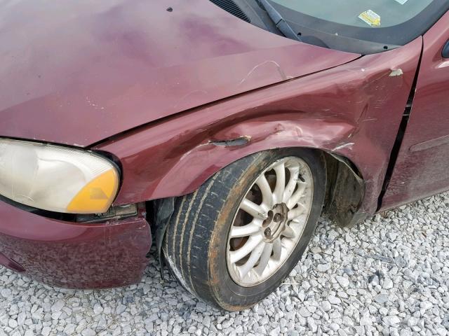 1C3EL46XX2N224489 - 2002 CHRYSLER SEBRING LX MAROON photo 10