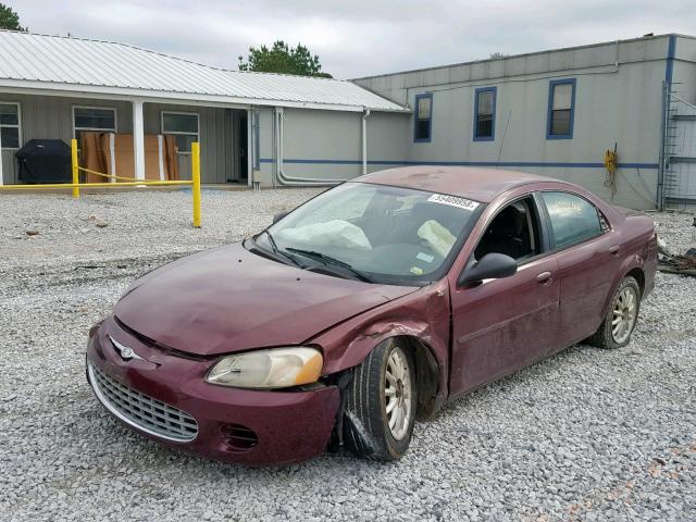 1C3EL46XX2N224489 - 2002 CHRYSLER SEBRING LX MAROON photo 2