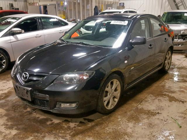 JM1BK323781158353 - 2008 MAZDA 3 S BLACK photo 2