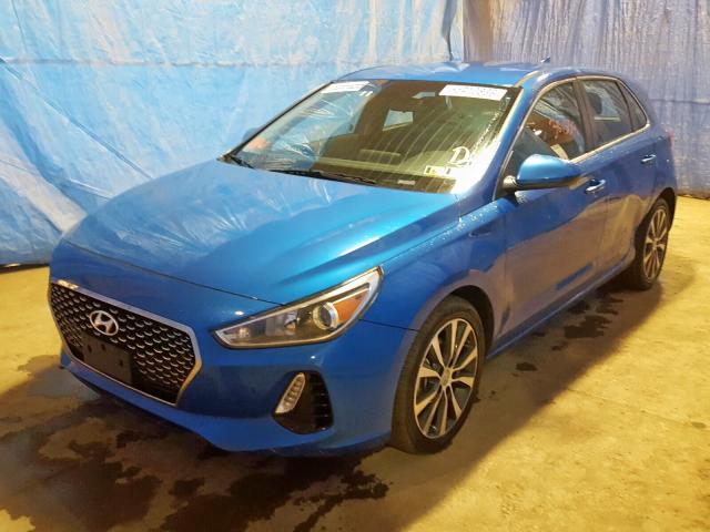 KMHH35LE0JU032340 - 2018 HYUNDAI ELANTRA GT BLUE photo 2