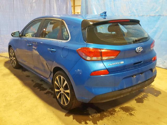 KMHH35LE0JU032340 - 2018 HYUNDAI ELANTRA GT BLUE photo 3