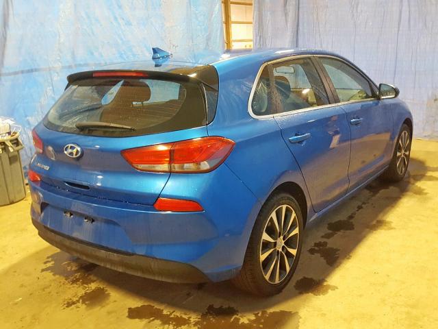 KMHH35LE0JU032340 - 2018 HYUNDAI ELANTRA GT BLUE photo 4