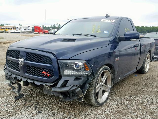 3C6JR6CT3HG504849 - 2017 RAM 1500 SPORT BLUE photo 2