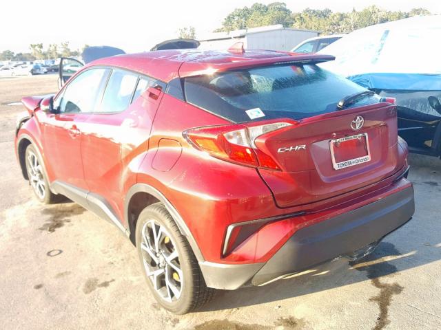 NMTKHMBX1JR027773 - 2018 TOYOTA C-HR XLE RED photo 3