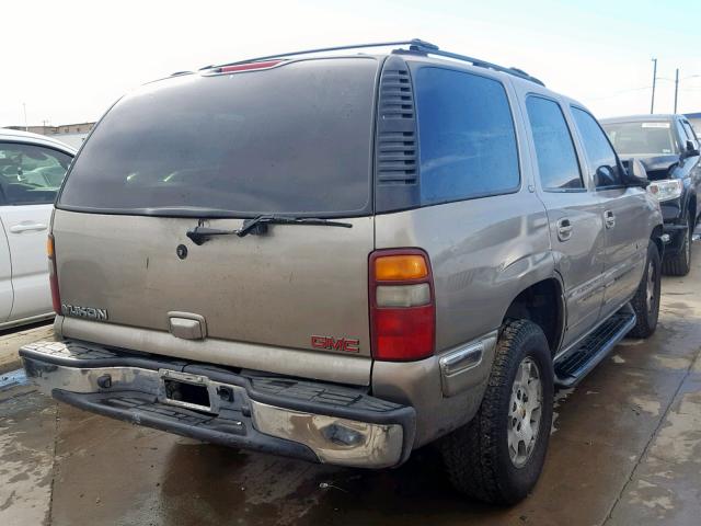 1GKEK13T81J154306 - 2001 GMC YUKON TAN photo 4